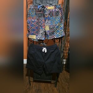 Multicolor Patterned Men's Shorts